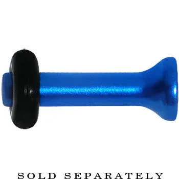 10 Gauge Blue Metallic Pearl Acrylic Plug