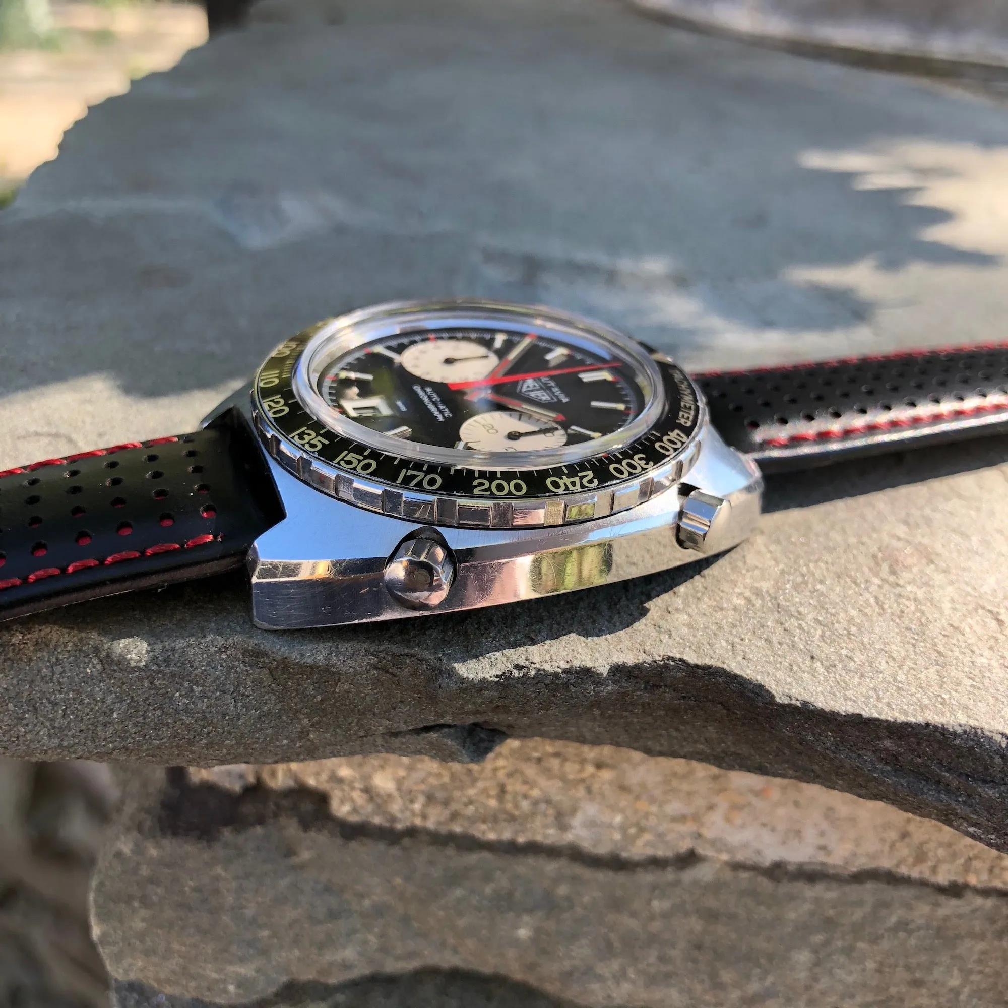 1972 Heuer Autavia 1163 Viceroy Steel Chronograph Cal. 12 Wristwatch