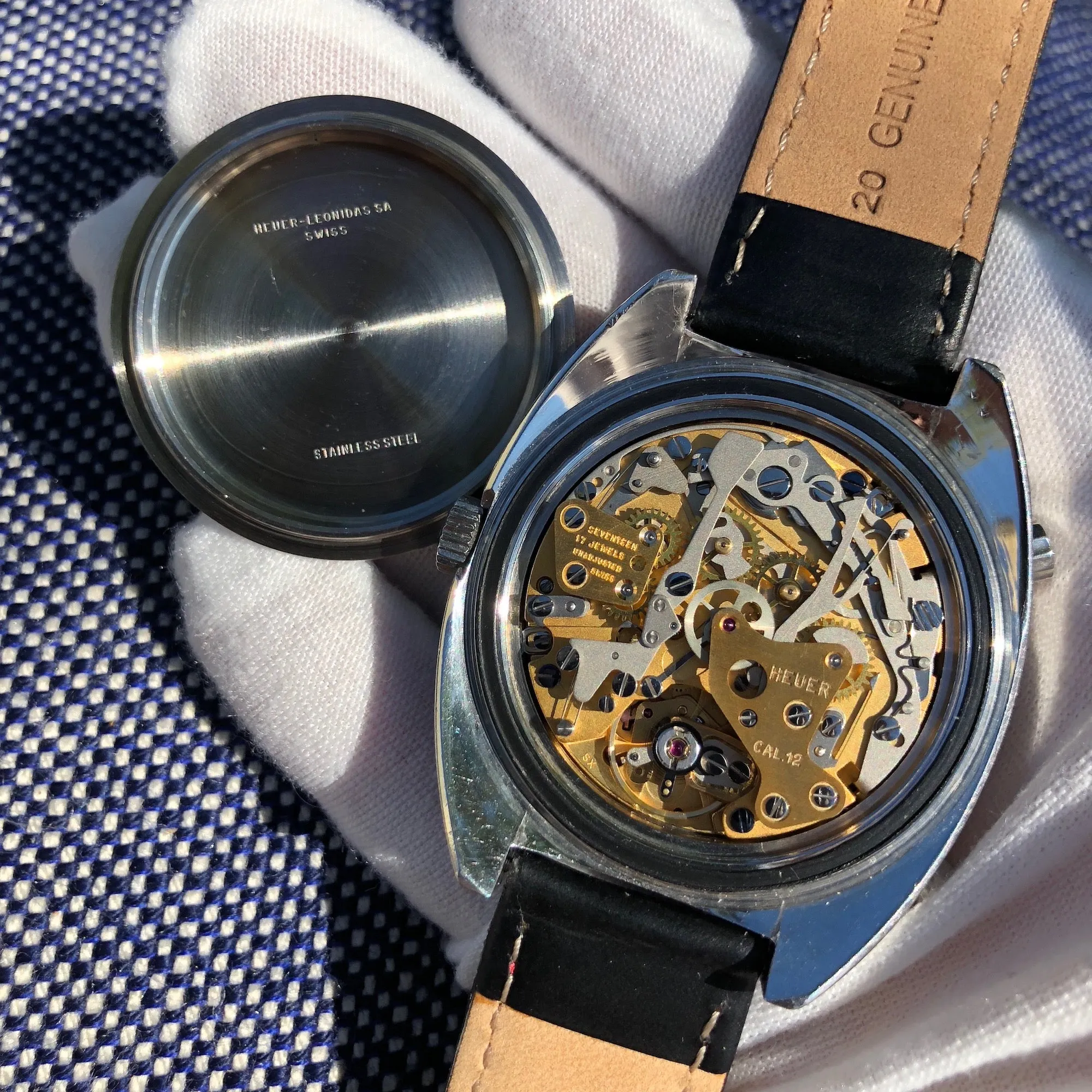 1972 Heuer Autavia 1163 Viceroy Steel Chronograph Cal. 12 Wristwatch