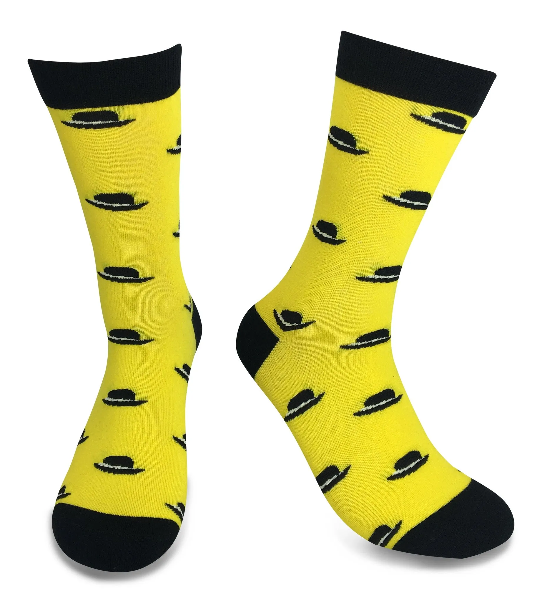 2 Pair Mens Funky Fun Colorful Cotton Socks-Hipster Power Socks-Theme Socks