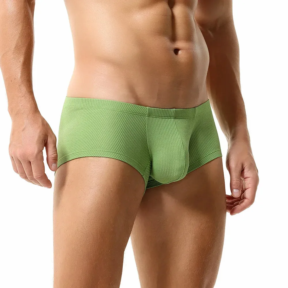 4-Pack Men's Mesh Dual pouch Low-Rise Underpants   -JEWYEE 23202