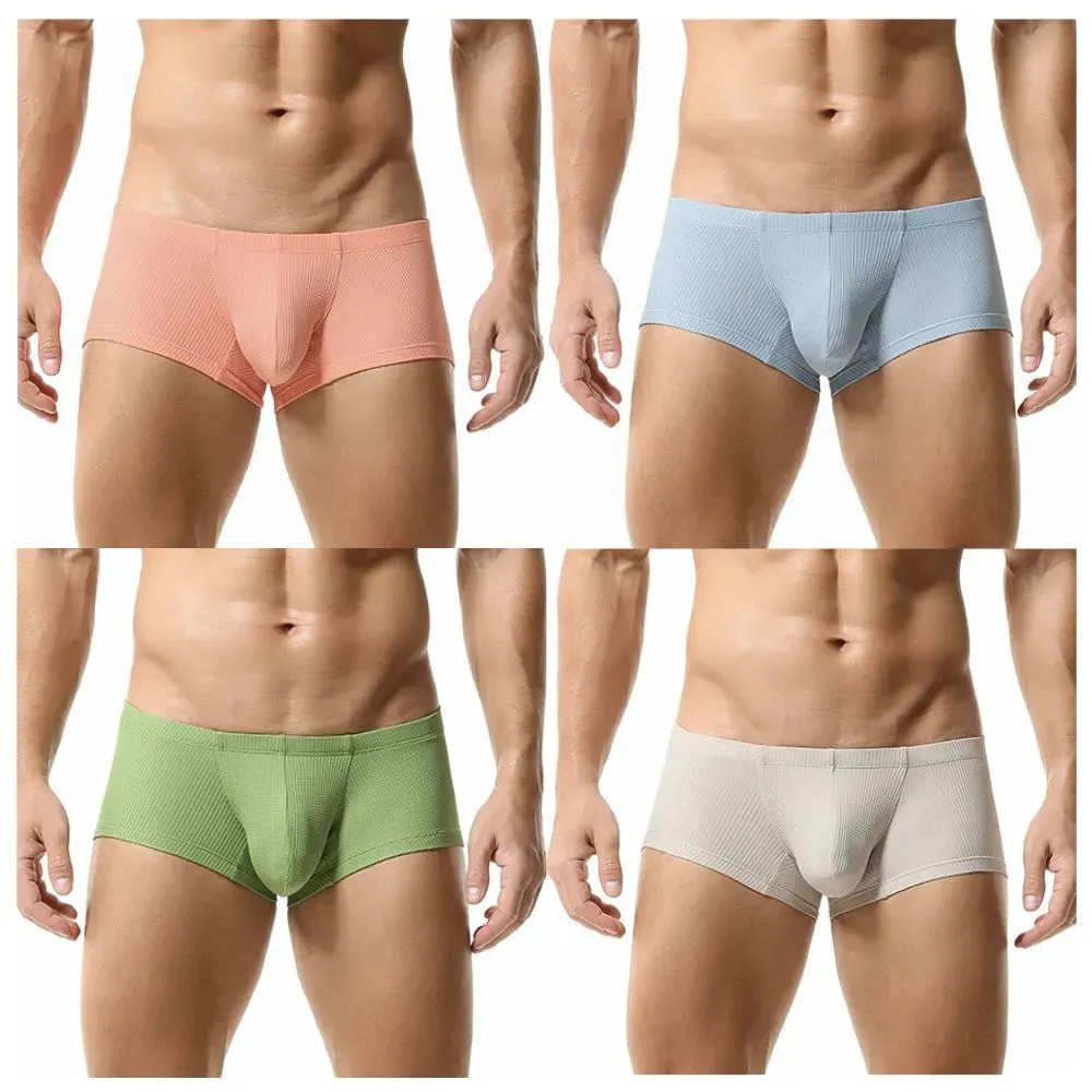 4-Pack Men's Mesh Dual pouch Low-Rise Underpants   -JEWYEE 23202