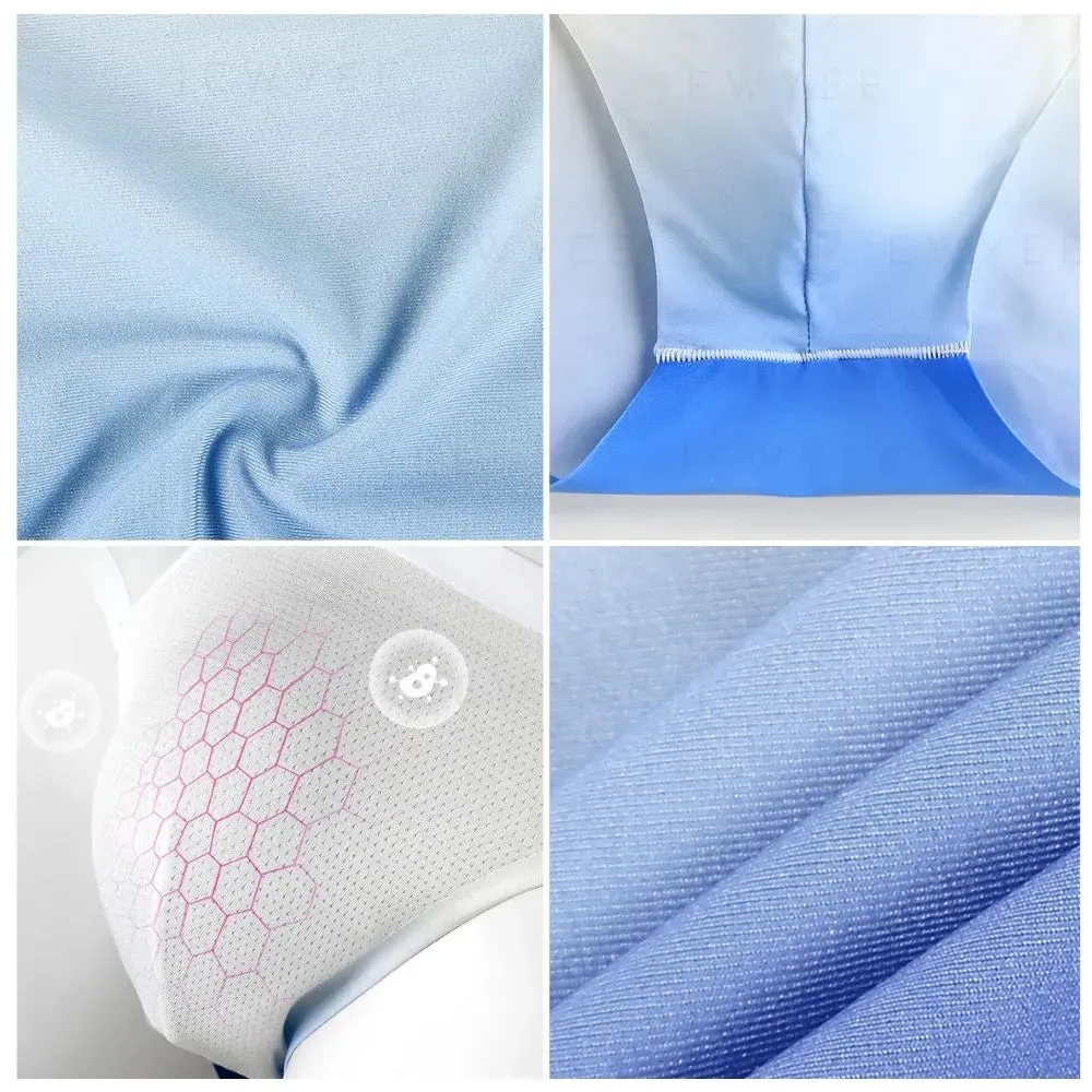 4Pack - Men's Ultra-Thin Gradient Color Ice silk Briefs   JEWYEE B357