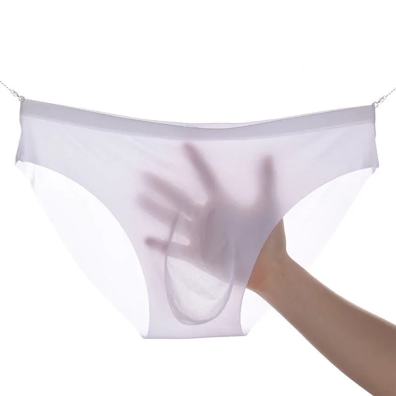 5 Pack-3D Seamless Pouch - Men's Ultra Thin Ice Silk Briefs JEWYEE 8038/B324