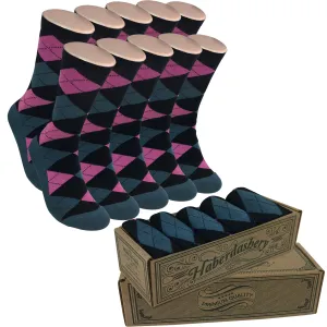 5 Pair Men Matching Fashion Dress Socks Gift Box-Groomsmen Weddings Party Socks