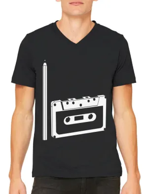 90's People Get It Cassette Tape Men's V-neck T-shirt