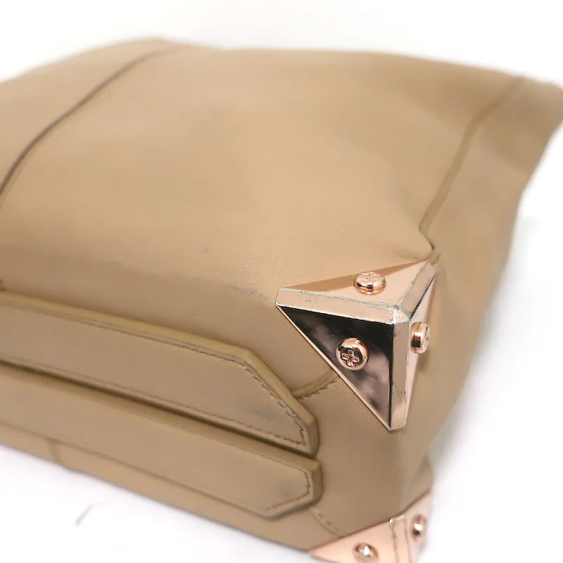 Alexander Wang Prisma Tote Beige Leather/Rose Gold Large Shoulder Bag