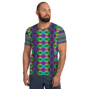 Athletic T-Shirt (His/Virilis)(Tree Link Stripe) RJSTH@Fabric#11 RJSTHS2021 RJS