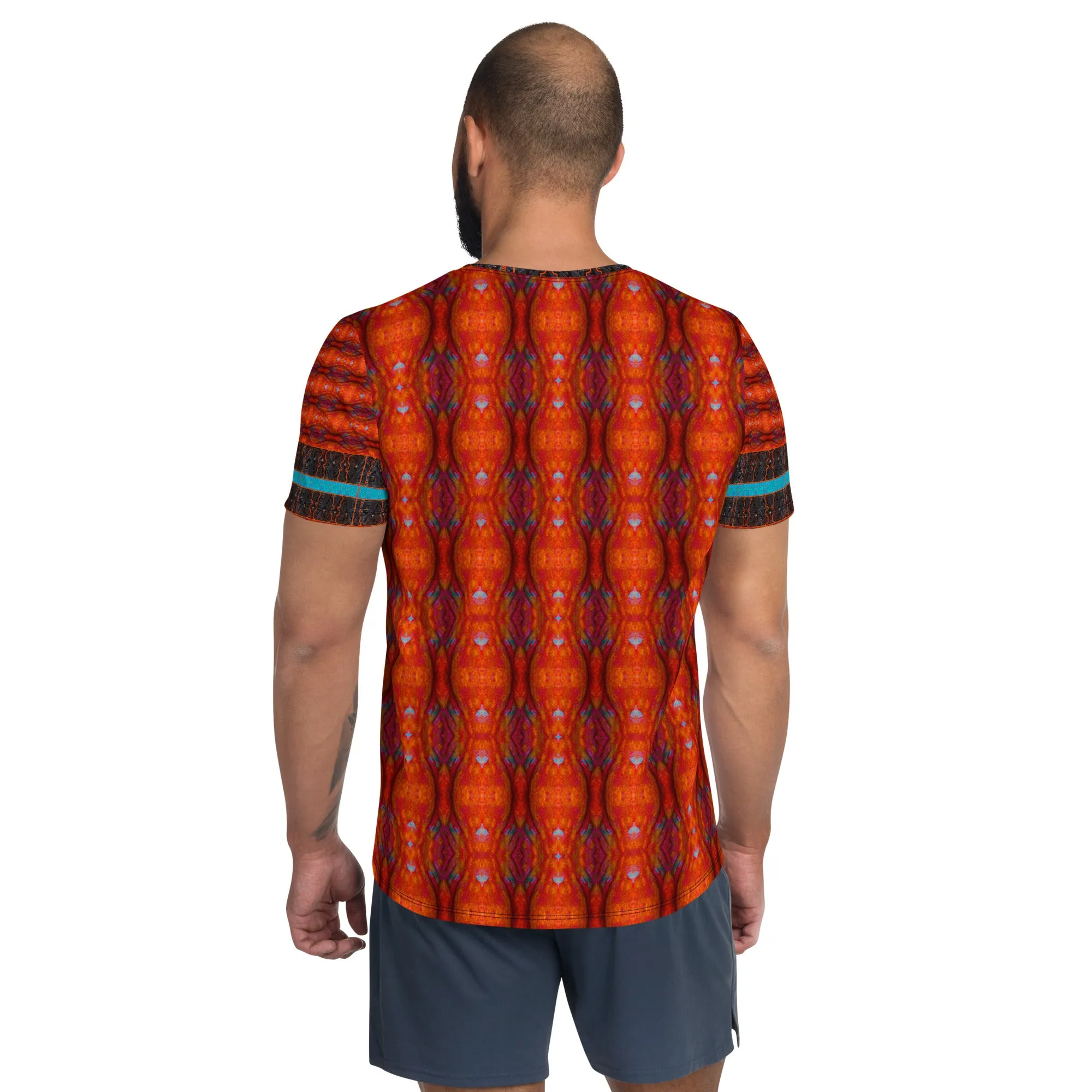 Athletic T-Shirt (His/Virilis)(Tree Link Stripe) RJSTH@Fabric#12 RJSTHS2021 RJS