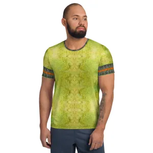 Athletic T-Shirt (His/Virilis)(Tree Link Stripe) RJSTH@Fabric#2 RJSTHS2021 RJS