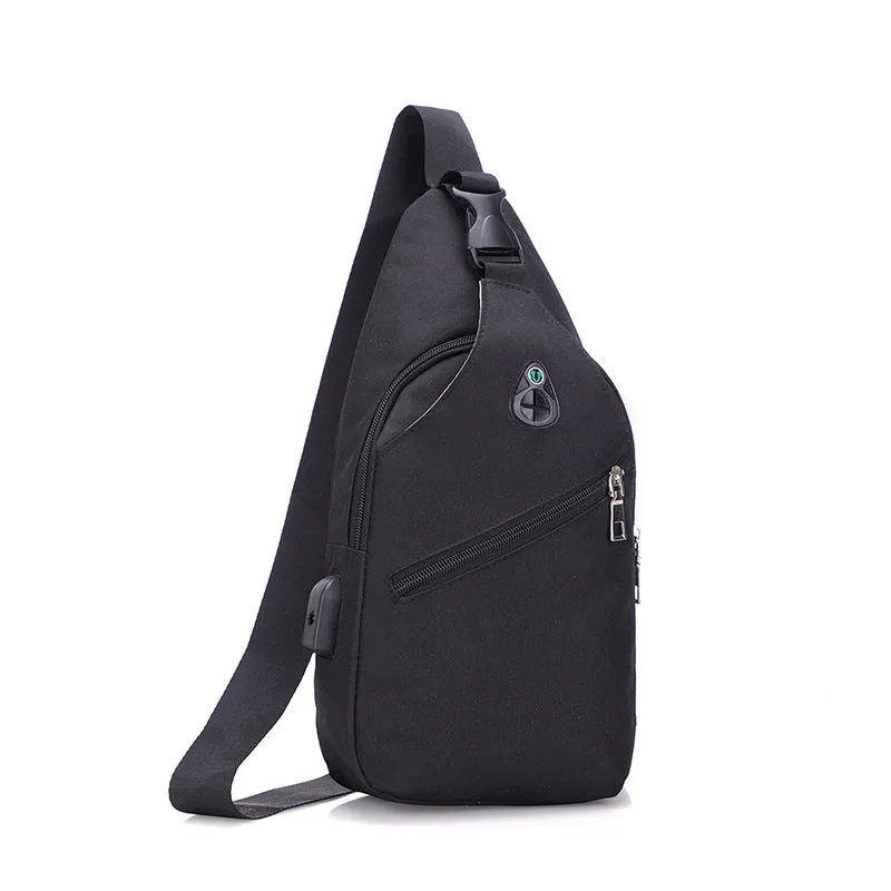 Attractive Men's Elegant Simple Fashionable Green Men's Chest Bags