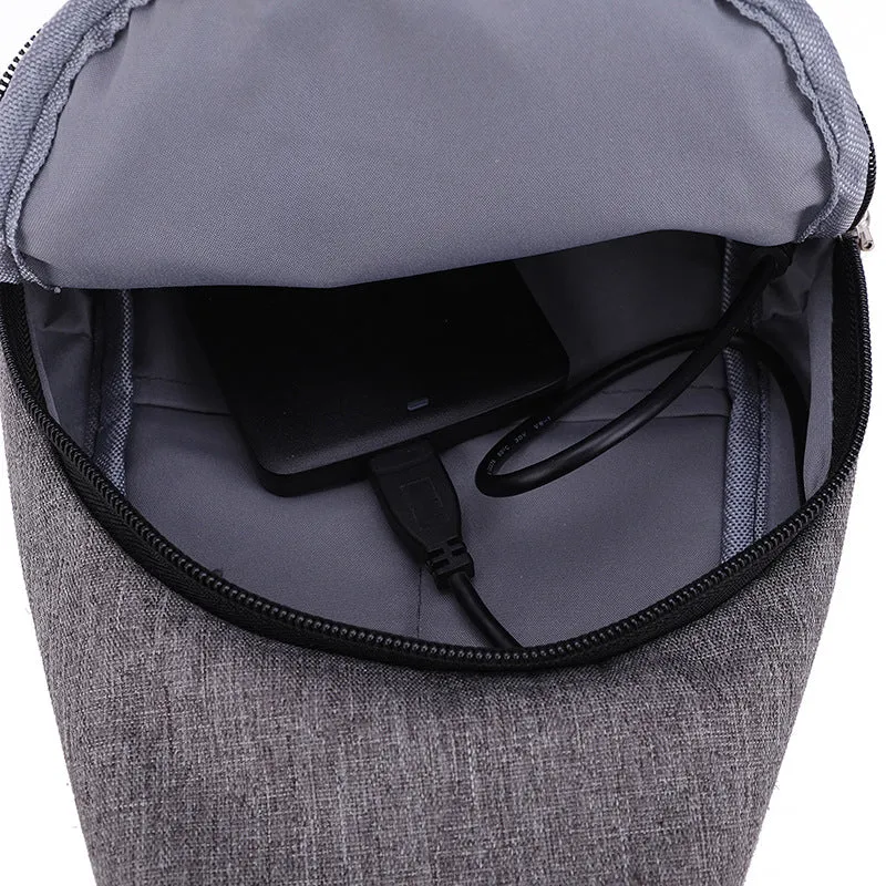 Attractive Men's Elegant Simple Fashionable Green Men's Chest Bags