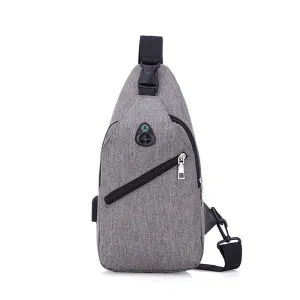 Attractive Men's Elegant Simple Fashionable Green Men's Chest Bags