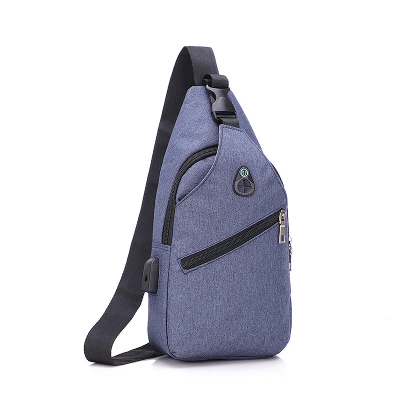 Attractive Men's Elegant Simple Fashionable Green Men's Chest Bags