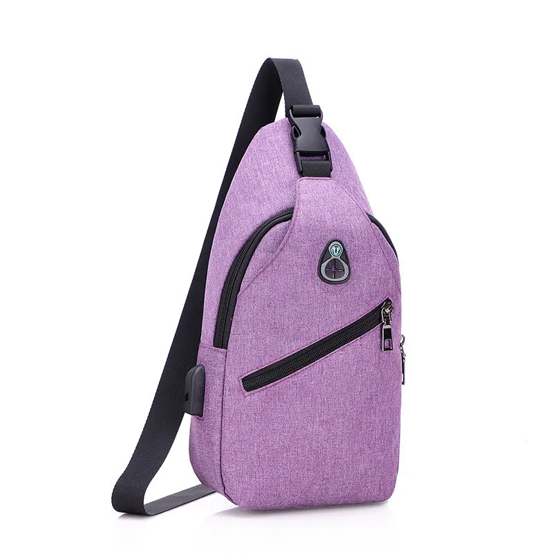 Attractive Men's Elegant Simple Fashionable Green Men's Chest Bags