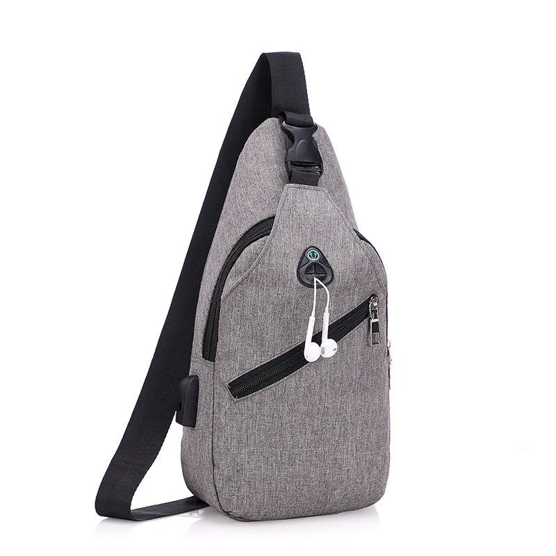 Attractive Men's Elegant Simple Fashionable Green Men's Chest Bags
