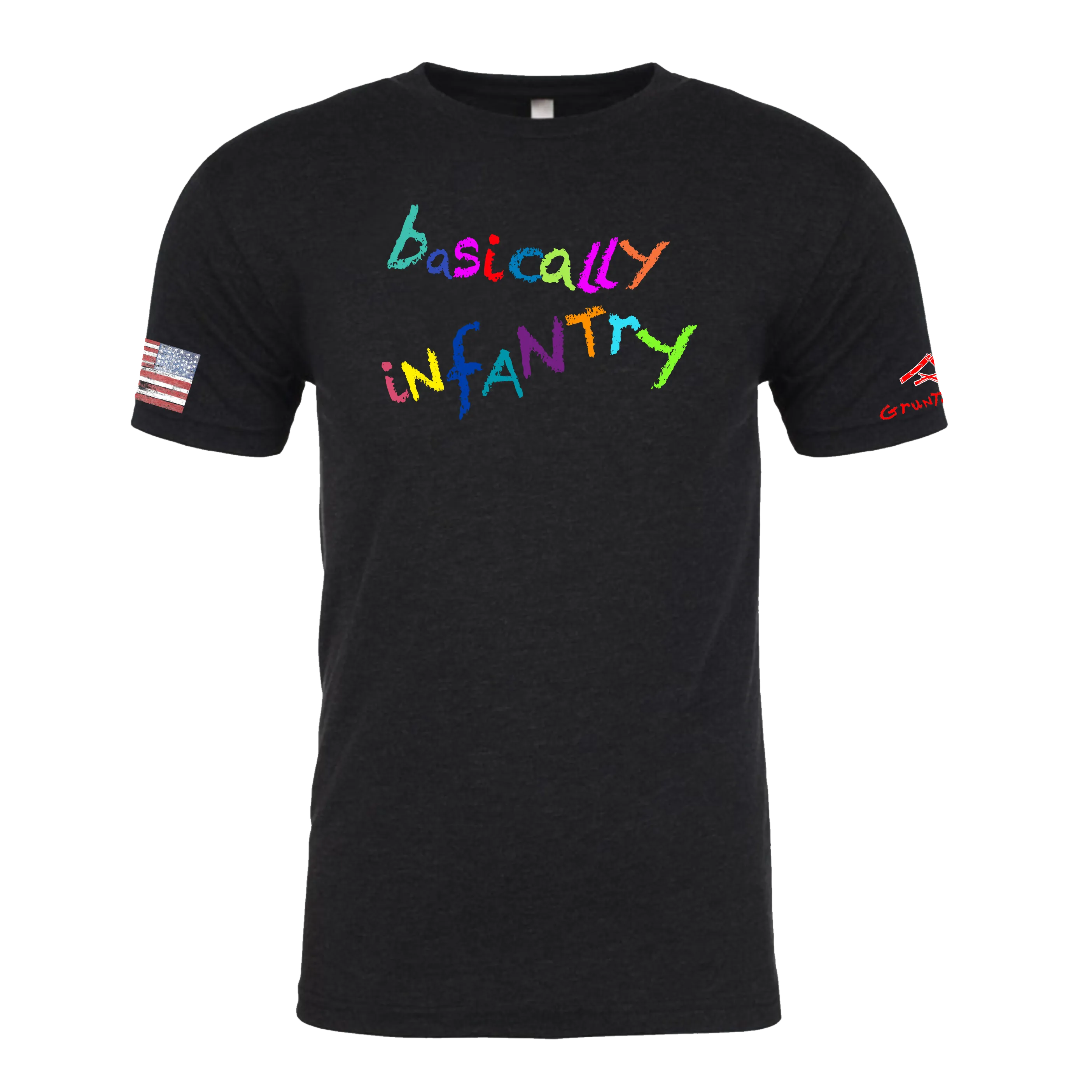 BASICALLY INFANTRY Crayon Shirt (OD OR CHARCOAL GRAY)