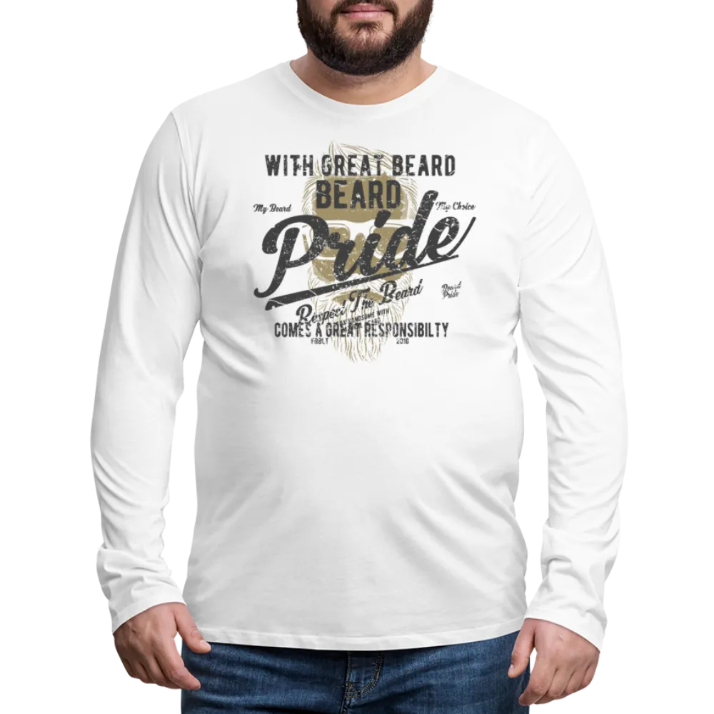 Beard Pride Men's Premium Long Sleeve T-Shirt