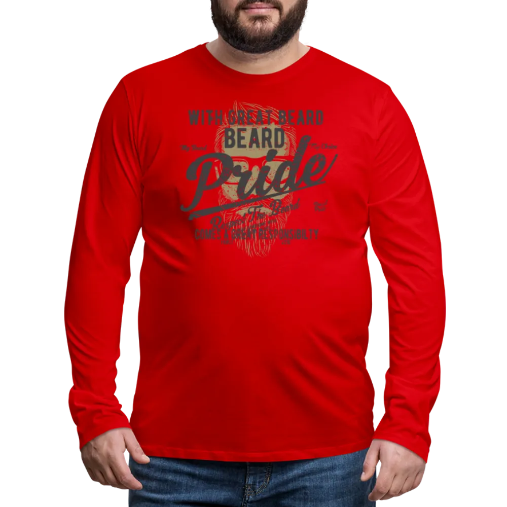 Beard Pride Men's Premium Long Sleeve T-Shirt