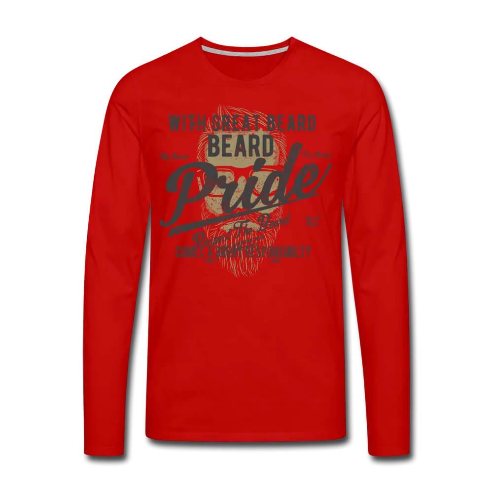 Beard Pride Men's Premium Long Sleeve T-Shirt