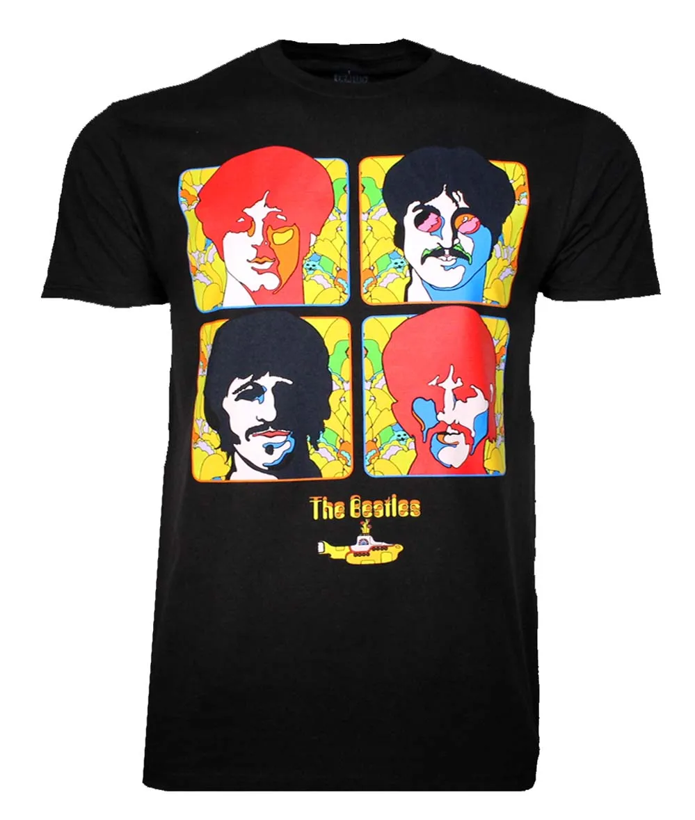 Beatles Yellow Sub 4 Portraits T-Shirt