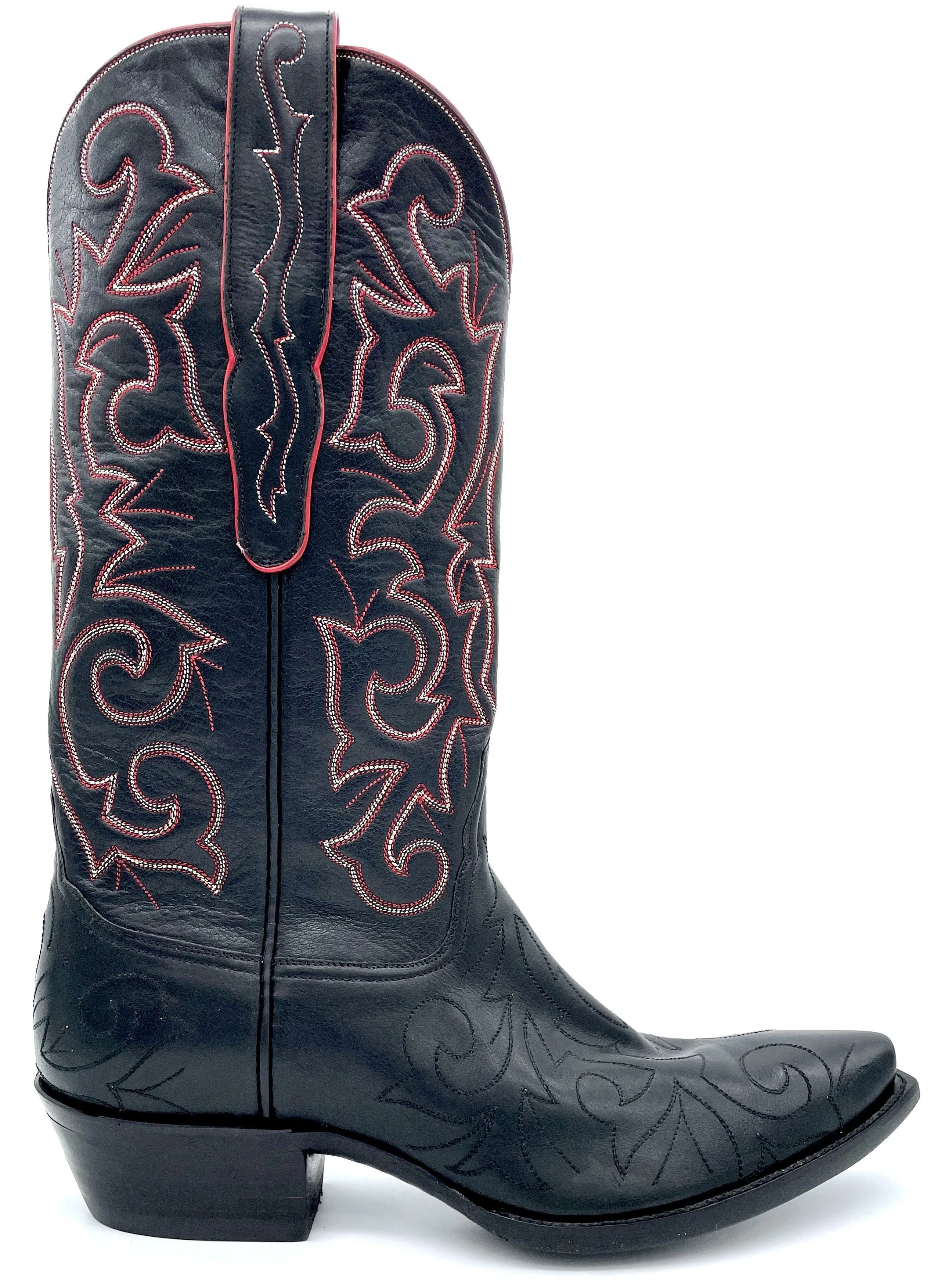 Black Calf Raised  Stitch Tres Outlaws Men's Classic -343