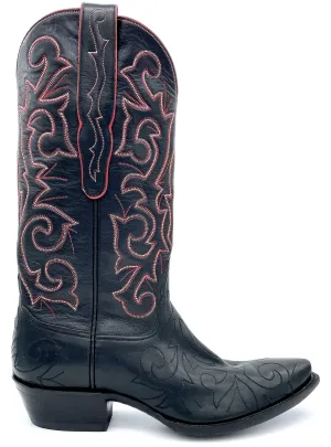Black Calf Raised  Stitch Tres Outlaws Men's Classic -343