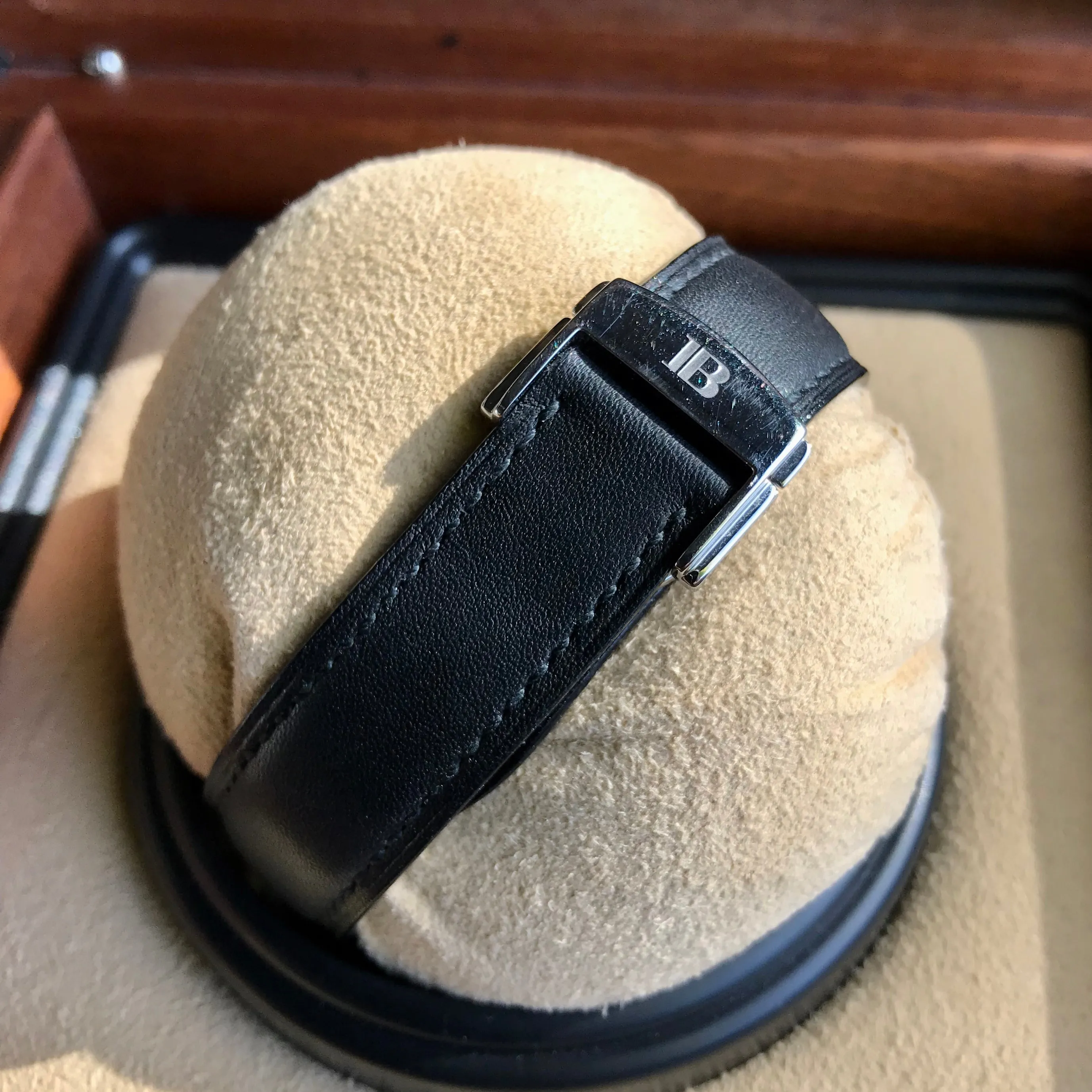 Blancpain Air Command Flyback Chronograph 2285 Black Automatic Wristwatch Box Papers