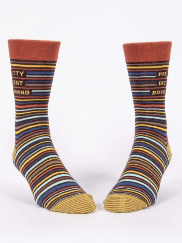 Blue Q Pretty Decent Boyfriend Men's Socks