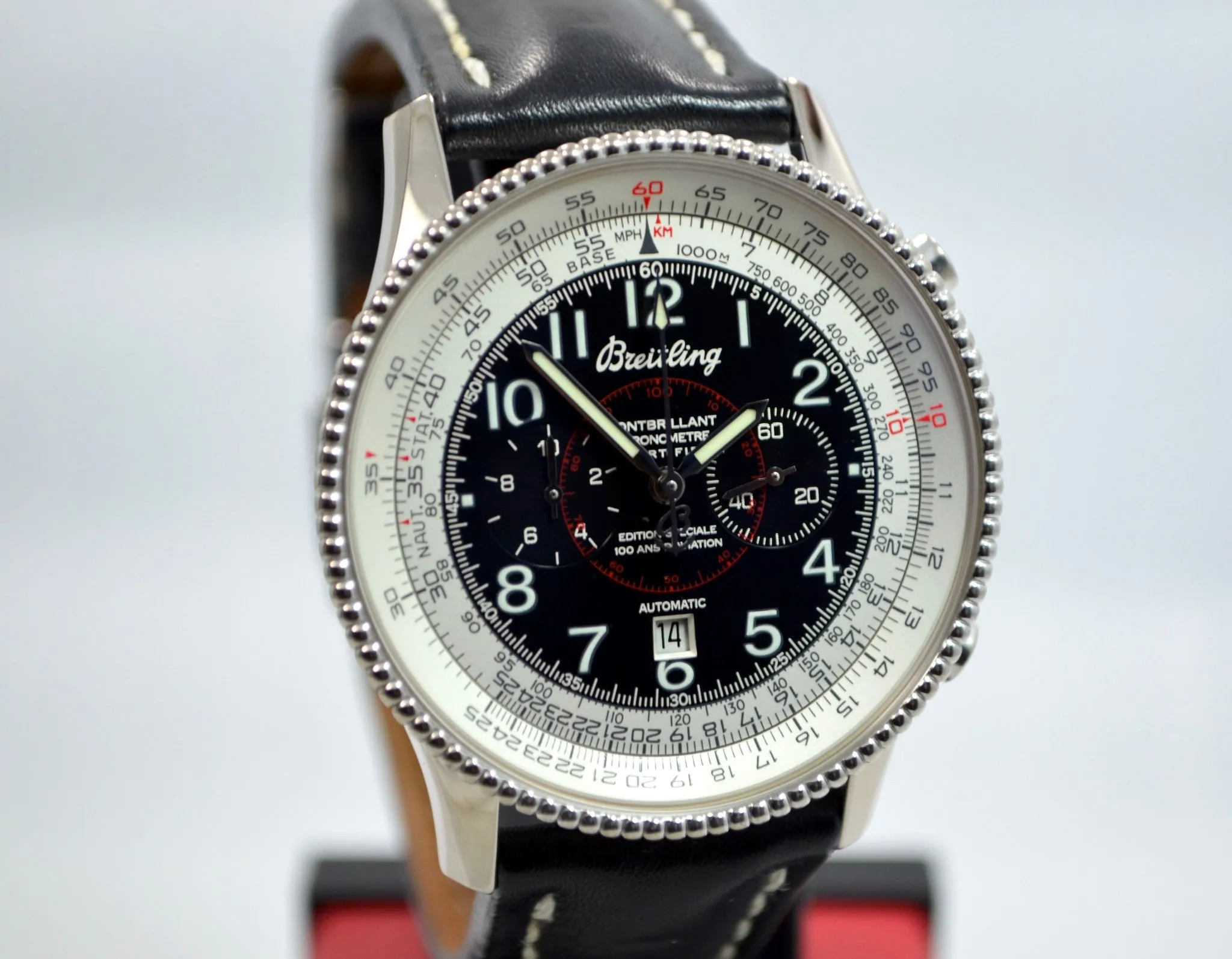 Breitling Montbrillant J35330 Limited 100 ANS D`AVIATION 18K Gold Chronograph