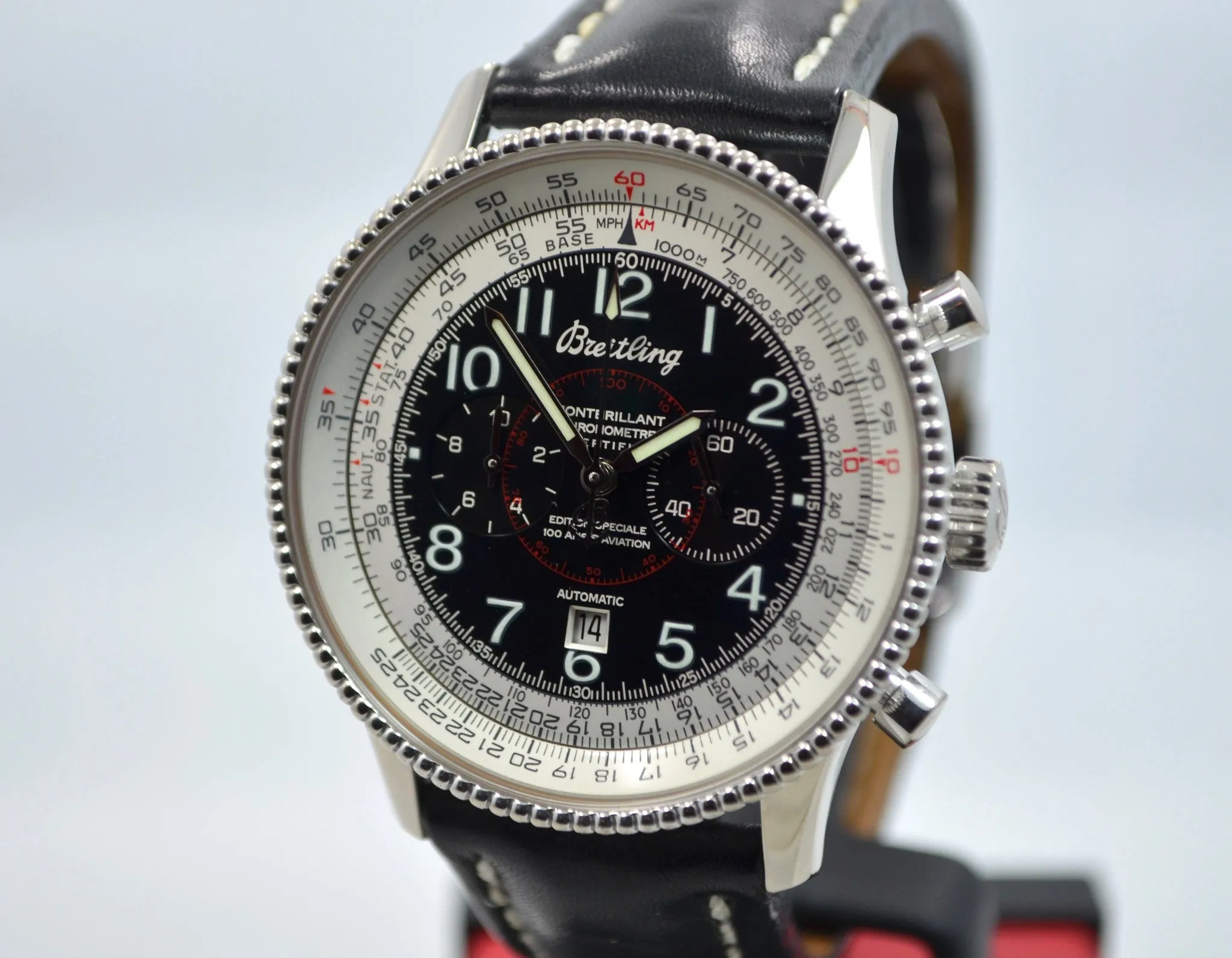Breitling Montbrillant J35330 Limited 100 ANS D`AVIATION 18K Gold Chronograph