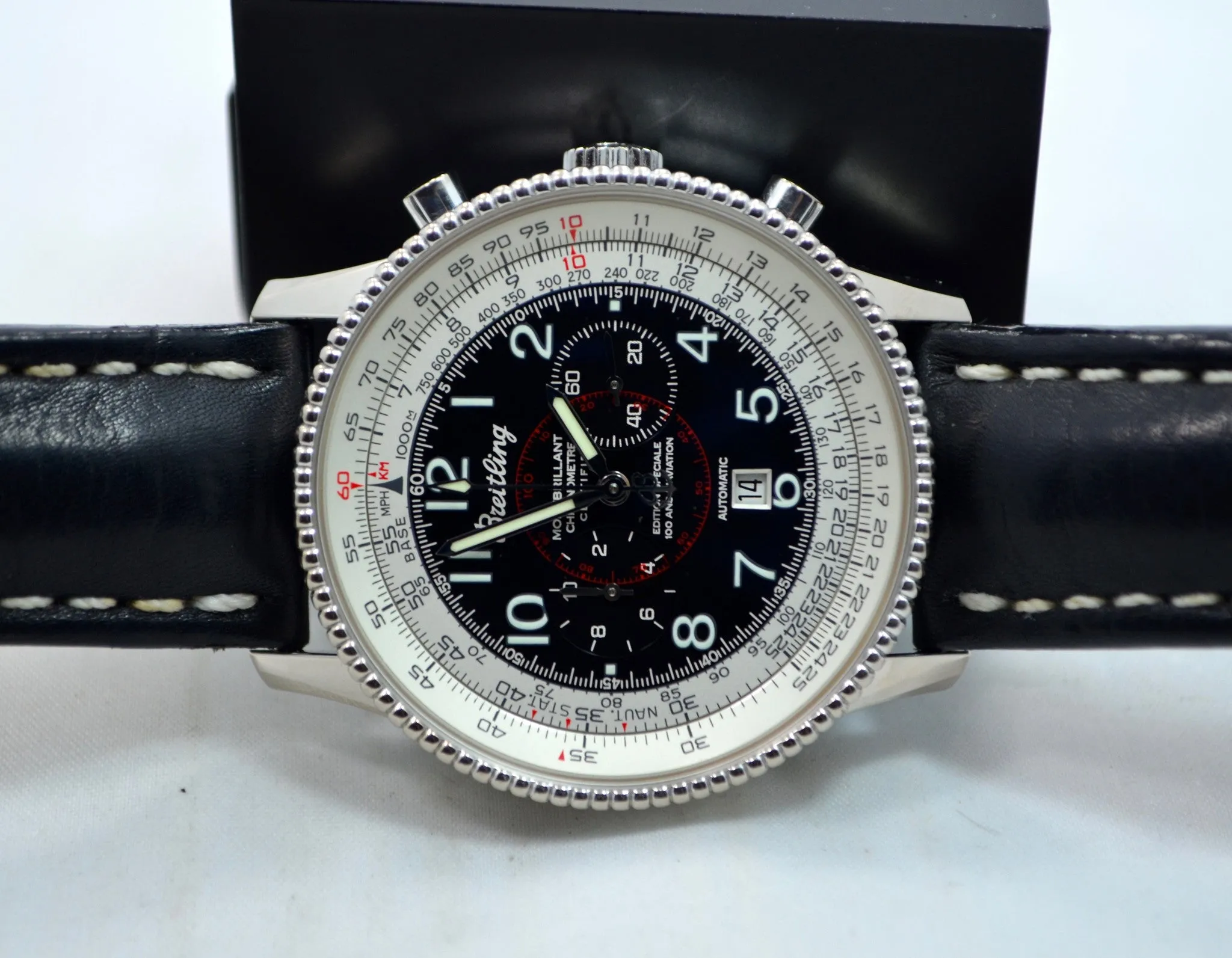 Breitling Montbrillant J35330 Limited 100 ANS D`AVIATION 18K Gold Chronograph