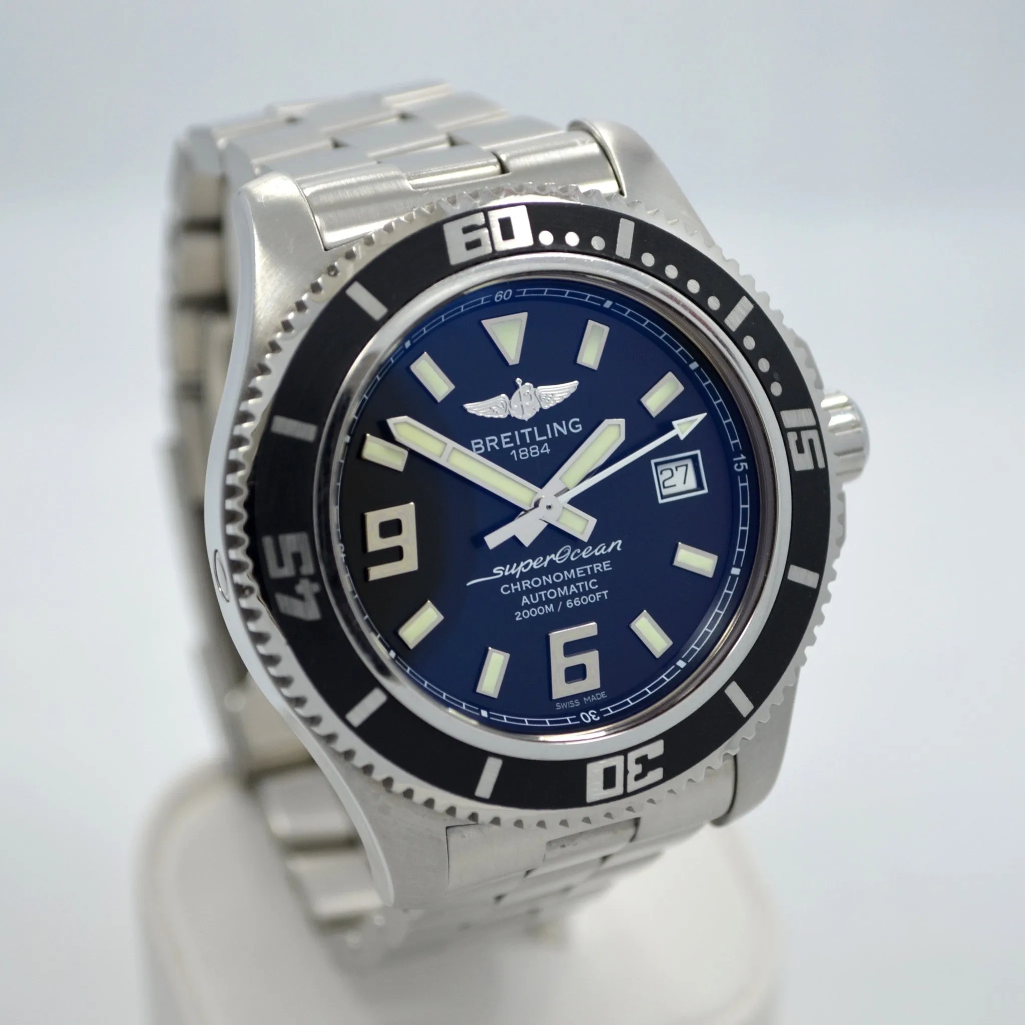 Breitling SuperOcean 44 Black A1739102/BA77 Steel Automatic Wristwatch