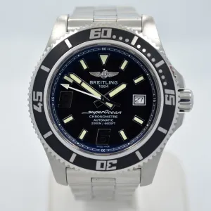 Breitling SuperOcean 44 Black A1739102/BA77 Steel Automatic Wristwatch