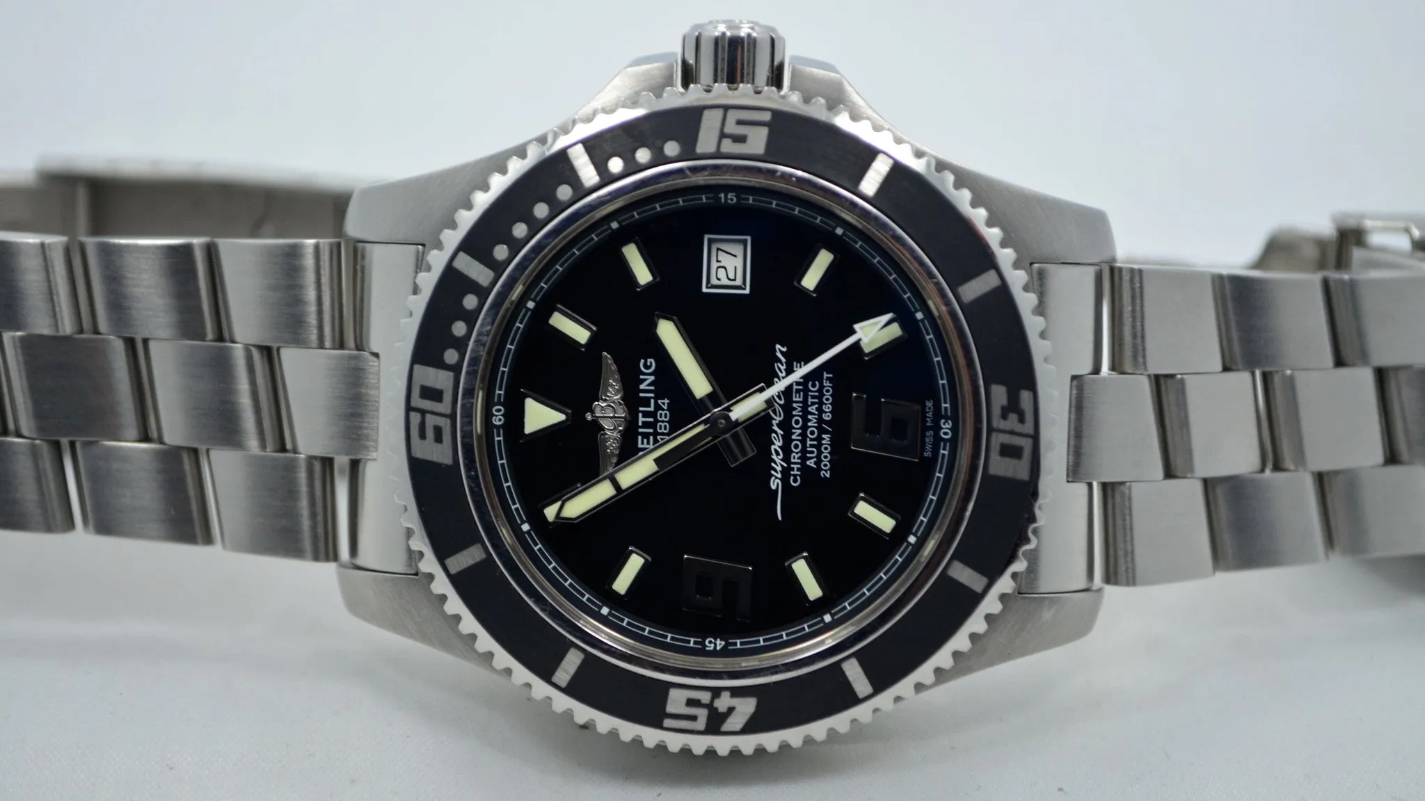 Breitling SuperOcean 44 Black A1739102/BA77 Steel Automatic Wristwatch