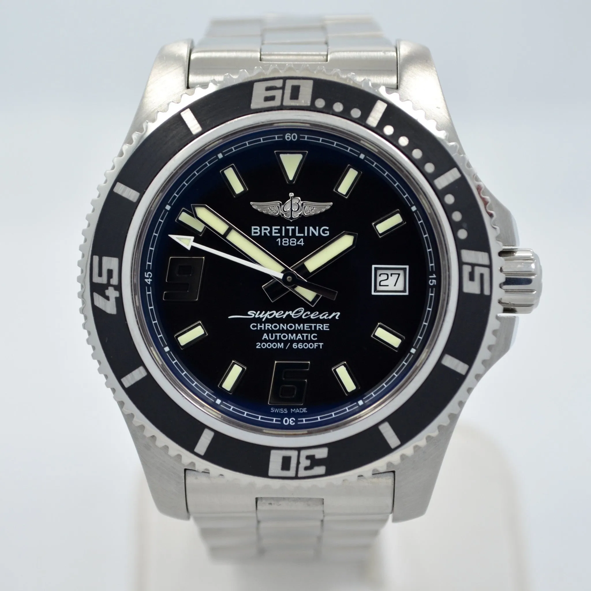 Breitling SuperOcean 44 Black A1739102/BA77 Steel Automatic Wristwatch
