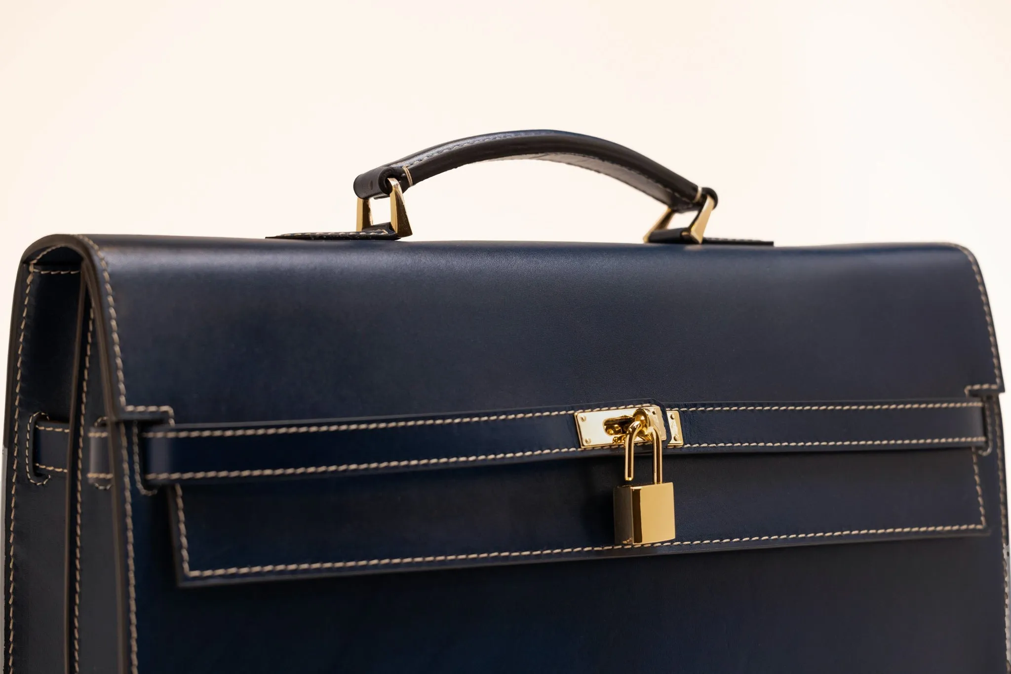 Briefcase - Box Calf Blue