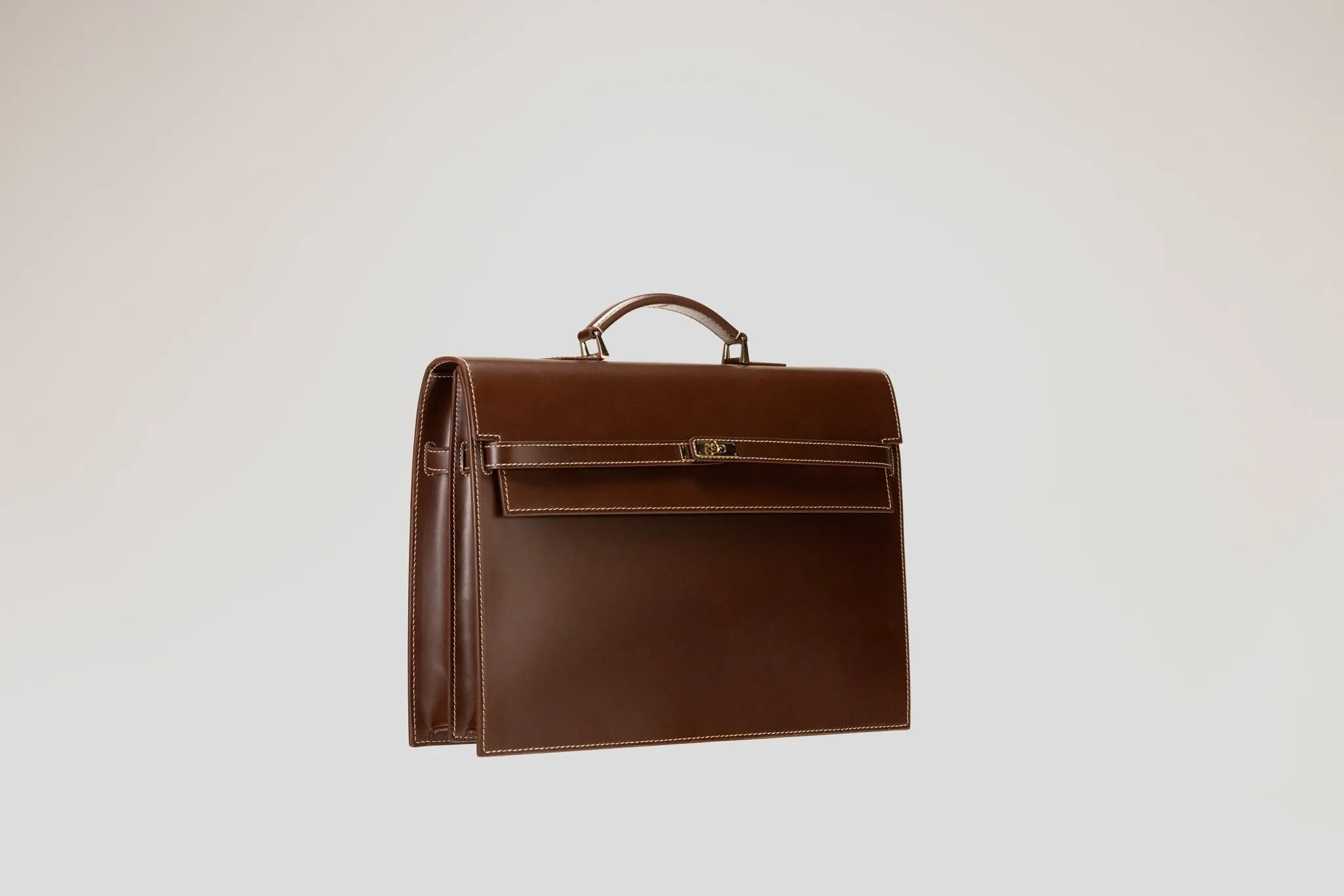 Briefcase - Box Calf Brown