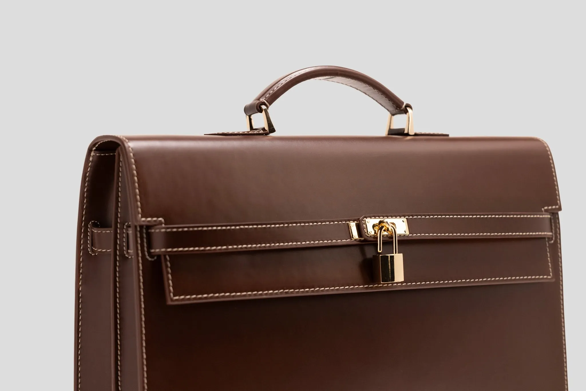 Briefcase - Box Calf Brown