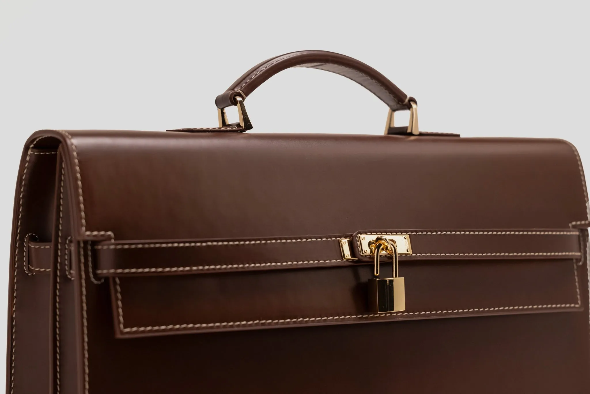 Briefcase - Box Calf Brown