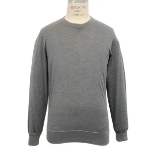 Brunello Cucinelli Men's Grey Silk / Cotton T-Shirt