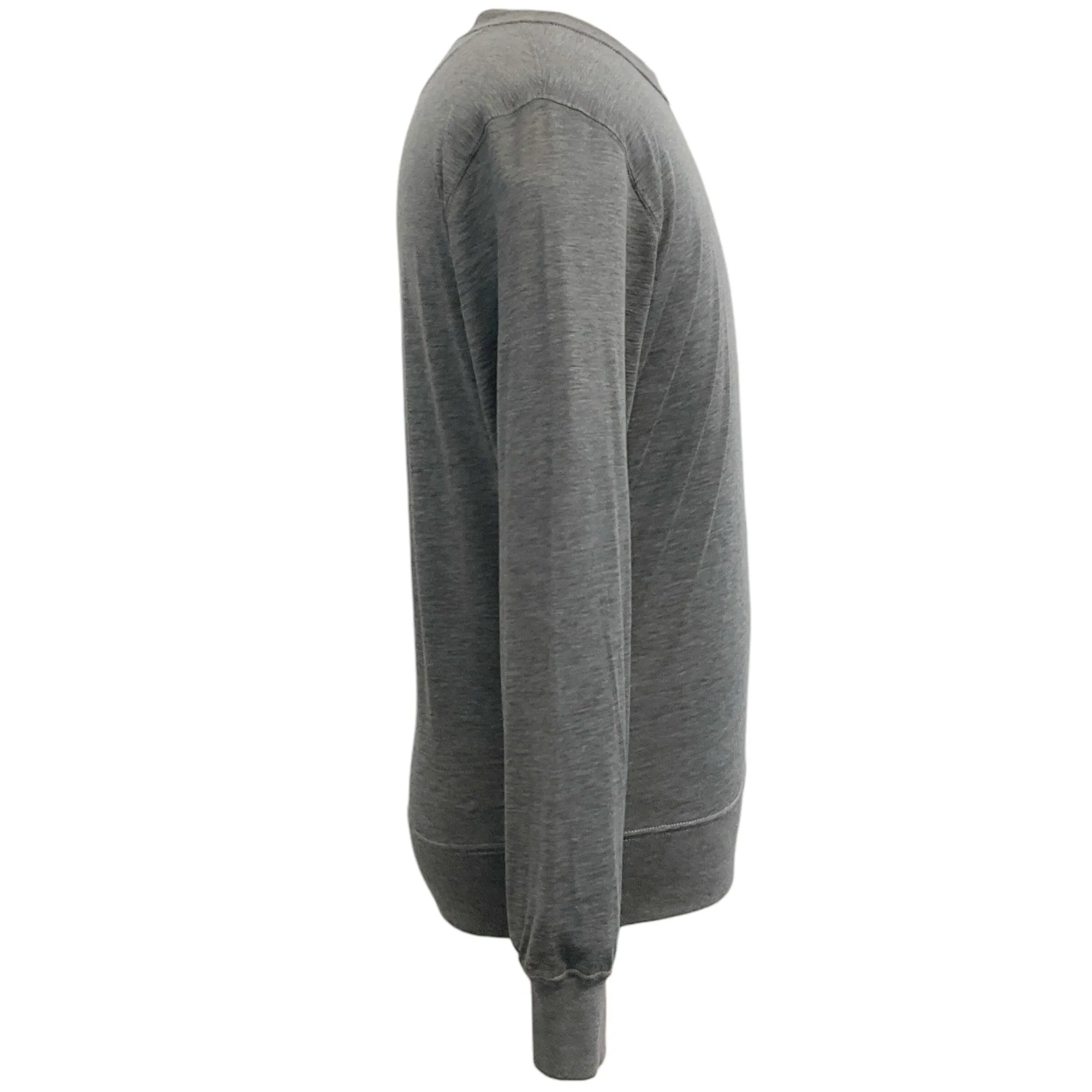 Brunello Cucinelli Men's Grey Silk / Cotton T-Shirt