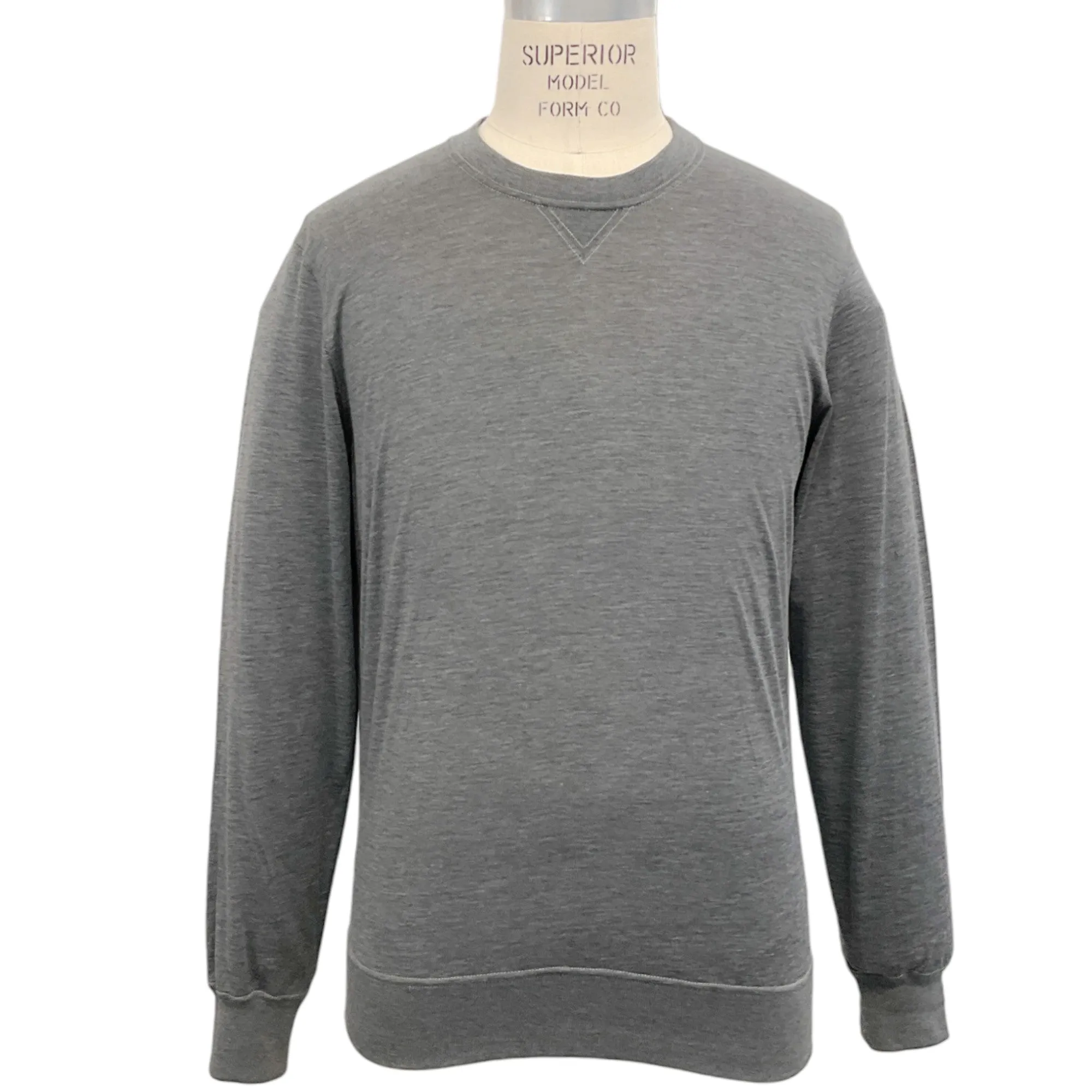 Brunello Cucinelli Men's Grey Silk / Cotton T-Shirt