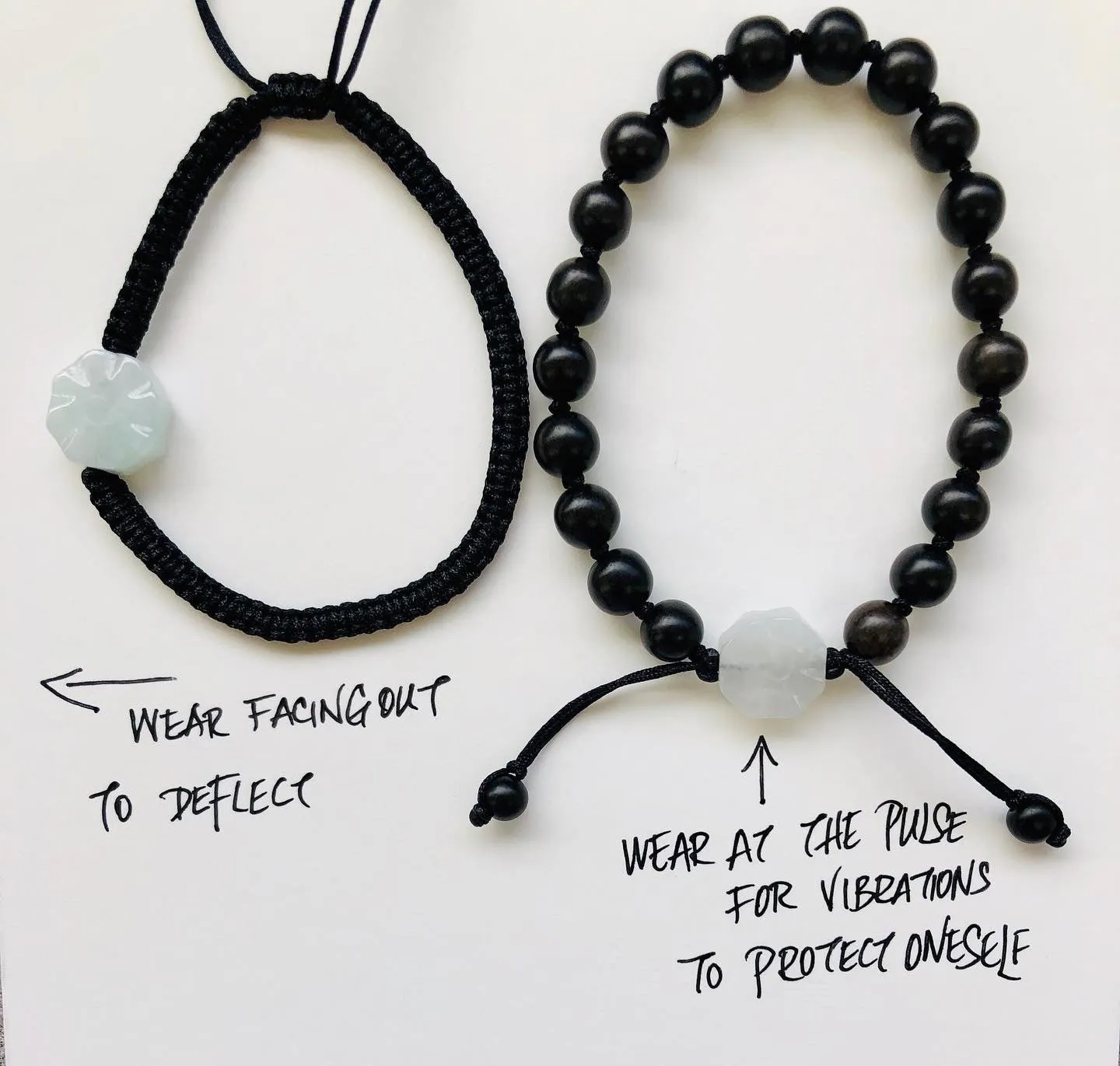 Burmese Jadeite Baqua Men's Silk Bracelet