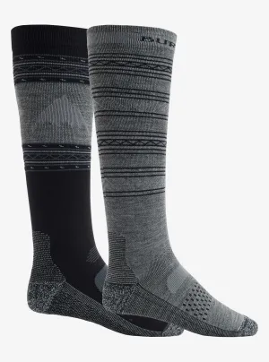 Burton Performance Lightweight Two Pack Socks Mens Black