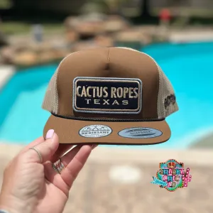 Cactus Ropes Brown/Tan Trucker Cap OSFA