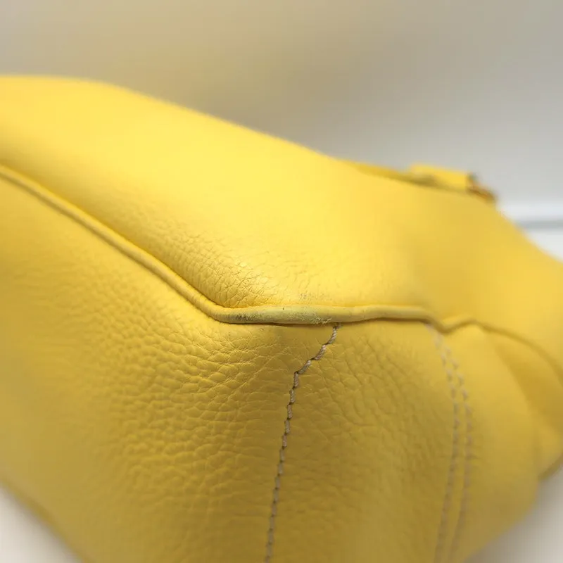 Celine Boogie Bag Yellow Grained Leather