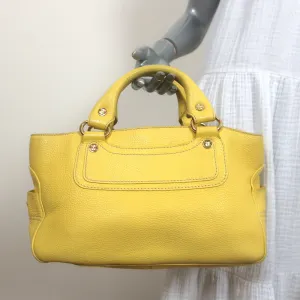 Celine Boogie Bag Yellow Grained Leather