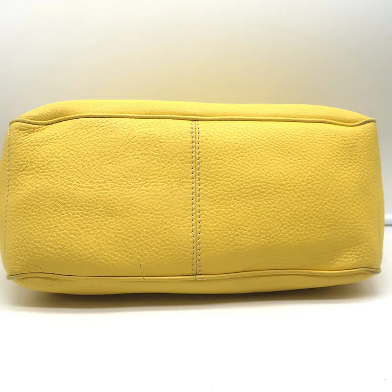 Celine Boogie Bag Yellow Grained Leather