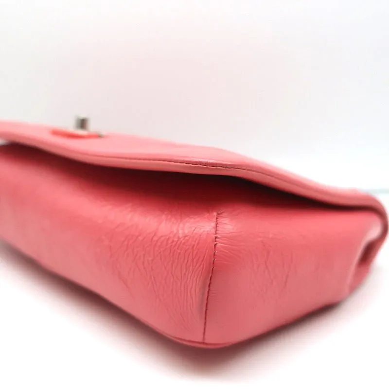 Chanel Enamel CC Quilted Leather Single Flap Bag Small Crossbody
